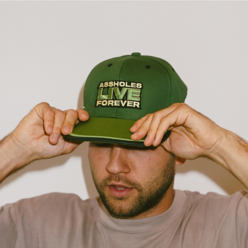 NIB Assholes Live Forever Stacked Hat